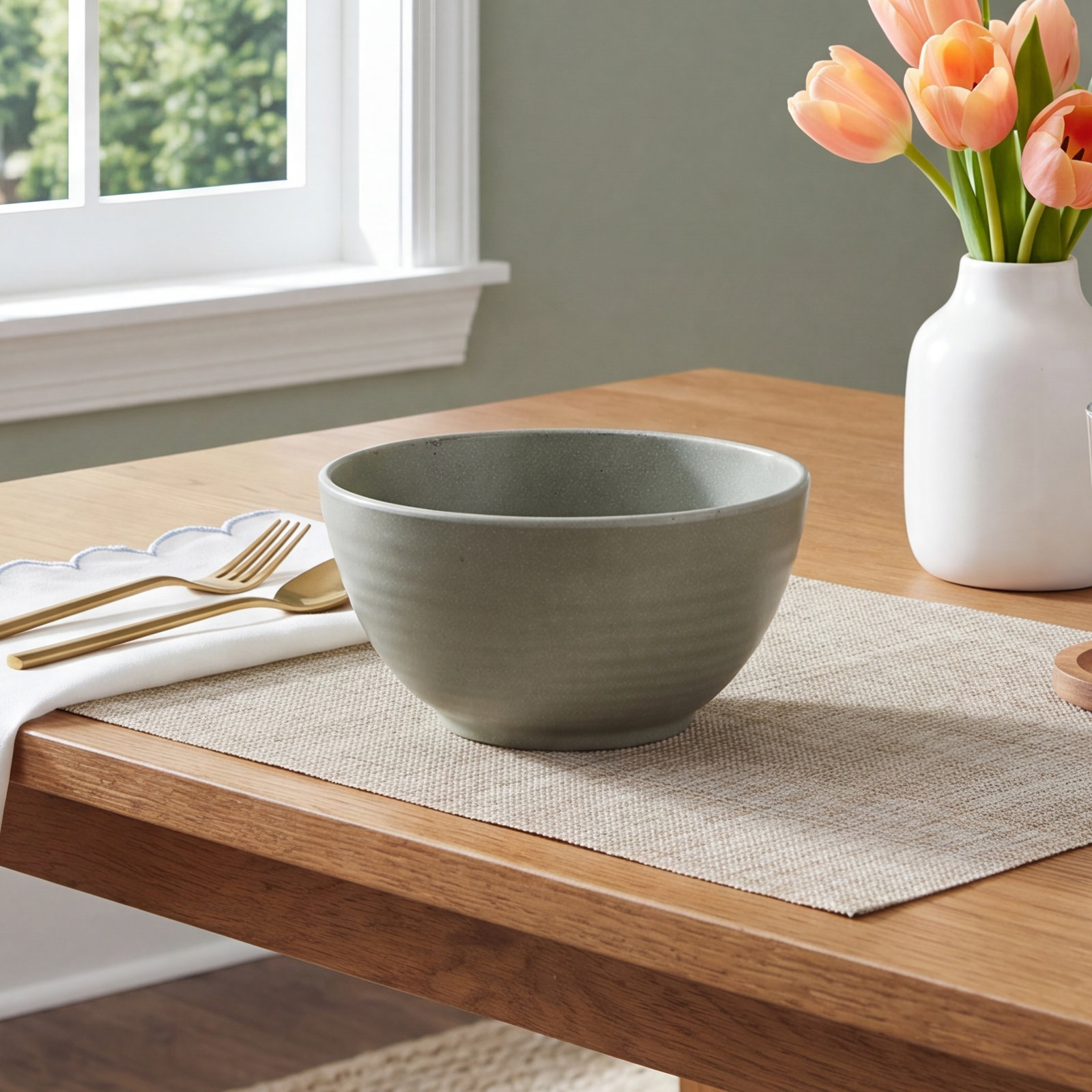 Adli 22oz. Melamine Cereal Bowl, Green
