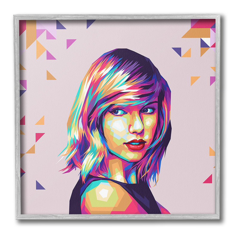 Art pop avec motif, estampe numérique encadrée par Birch & Ink, Estampe numérique Farmhouse, H 12 po x l 12 po