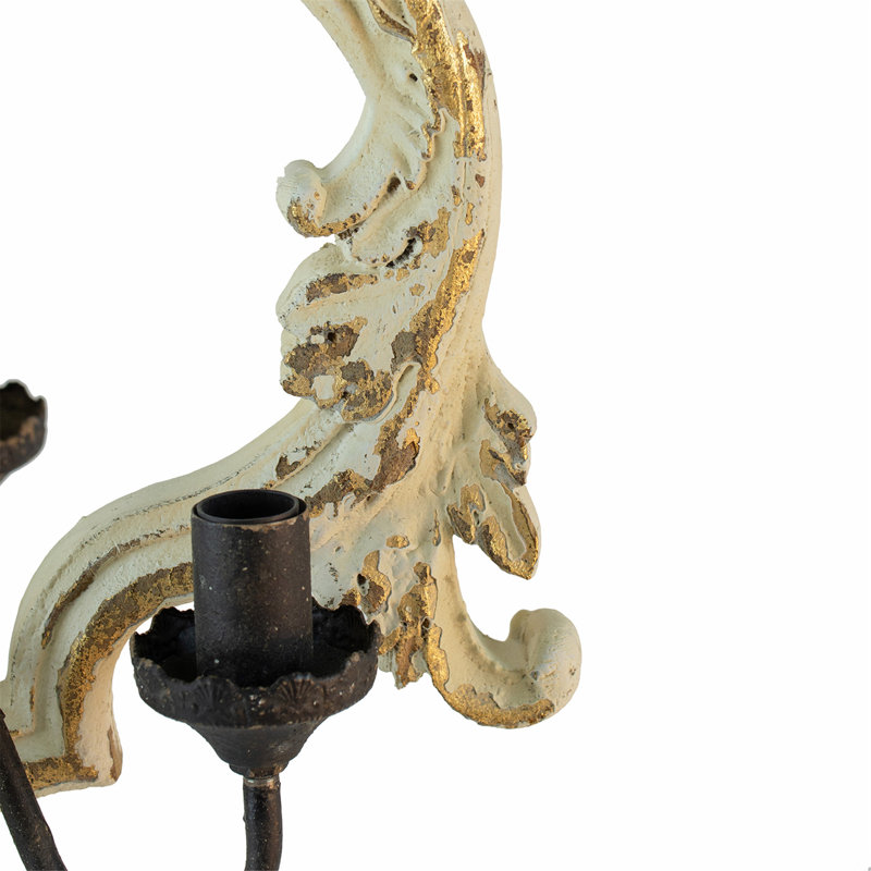 Lustre 4 lumières en bois, luminaire suspendu avec chaîne réglable, ampoule non incluse