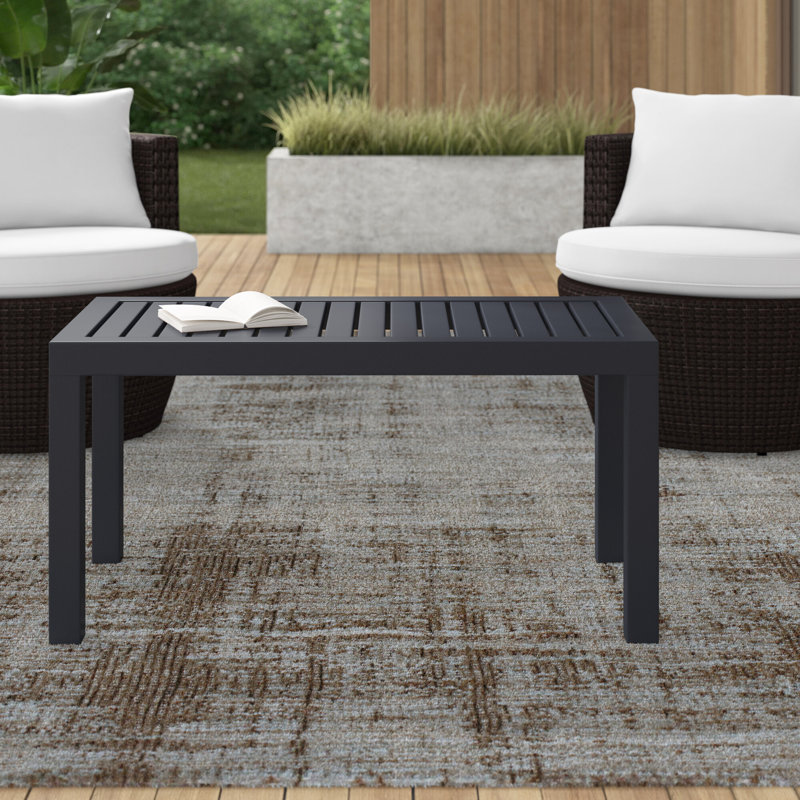 Table basse Brette, Gris foncé