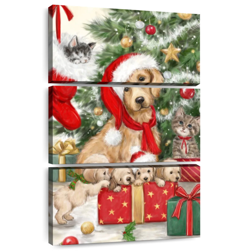 Lelend Christmas Dog And Cat, 38" H x 24" W