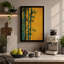 Bamboo Against Gold Japandi - Wrapped Canvas-710118371-710118380