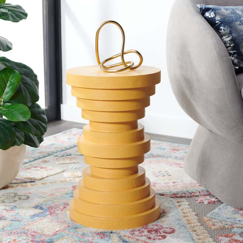 Table d'appoint Cynthia, Jaune