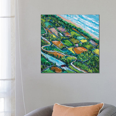 Overview 1 Piece Wrapped Canvas Painting
