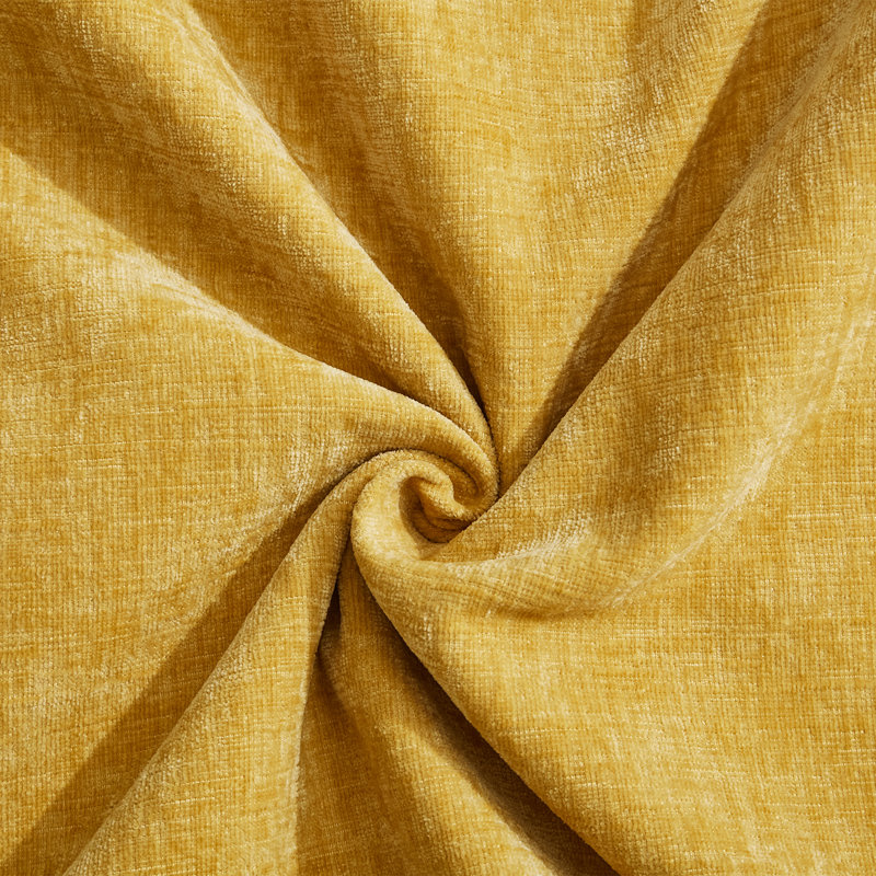 fauteuil demi-tonneau pivotant surdimensionné de 43,3 po Accent Chair, Chenille jaune
