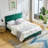 Upholstered Platform Bed-356281633-356281632