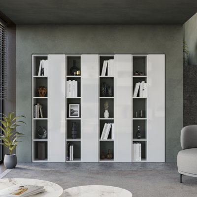 Oslo 182cm H x 224cm W Library Bookcase