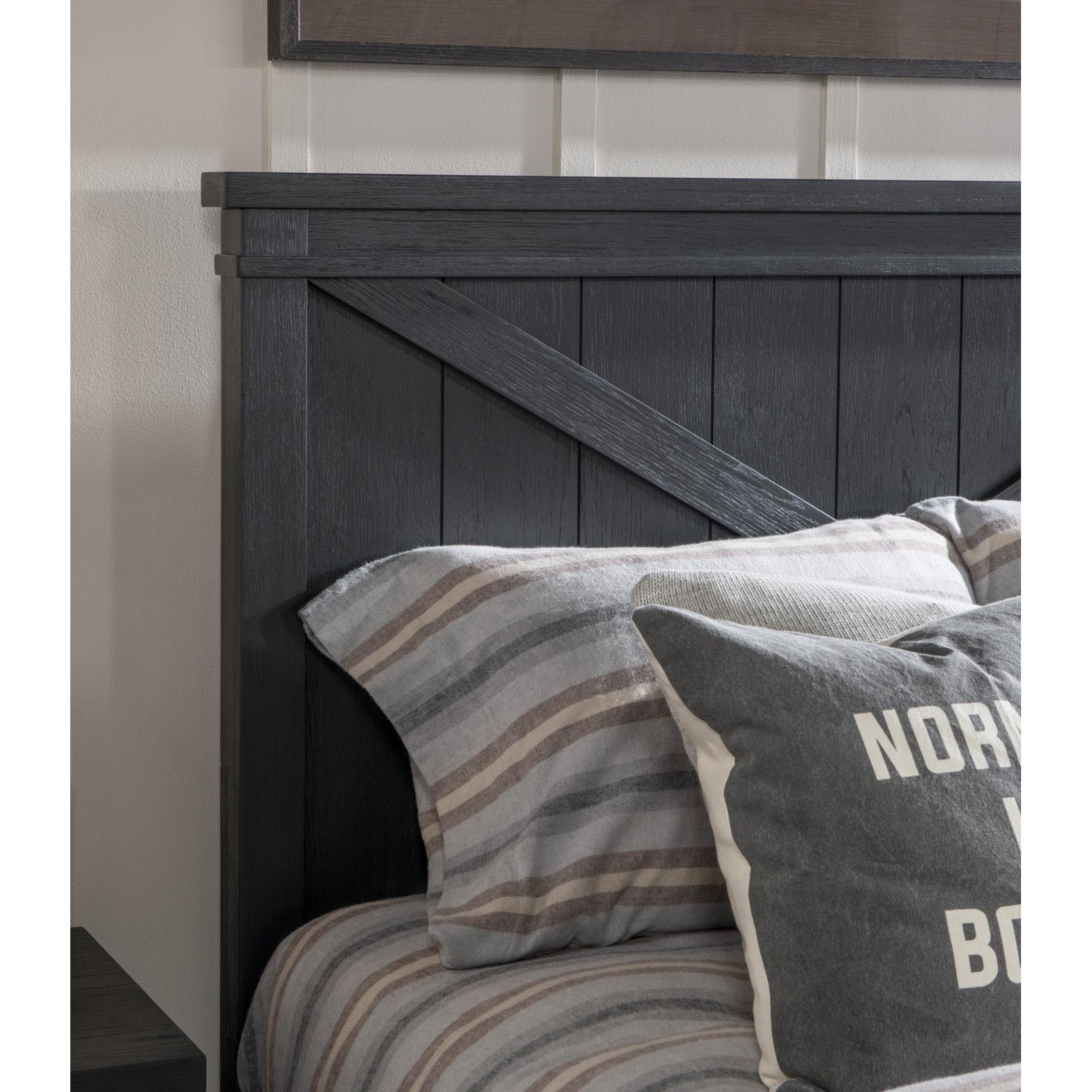 COMPLETE PANEL BED 33, Twin, Black