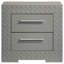 Table de chevet 2 tiroirs Pierce Grey-959711092