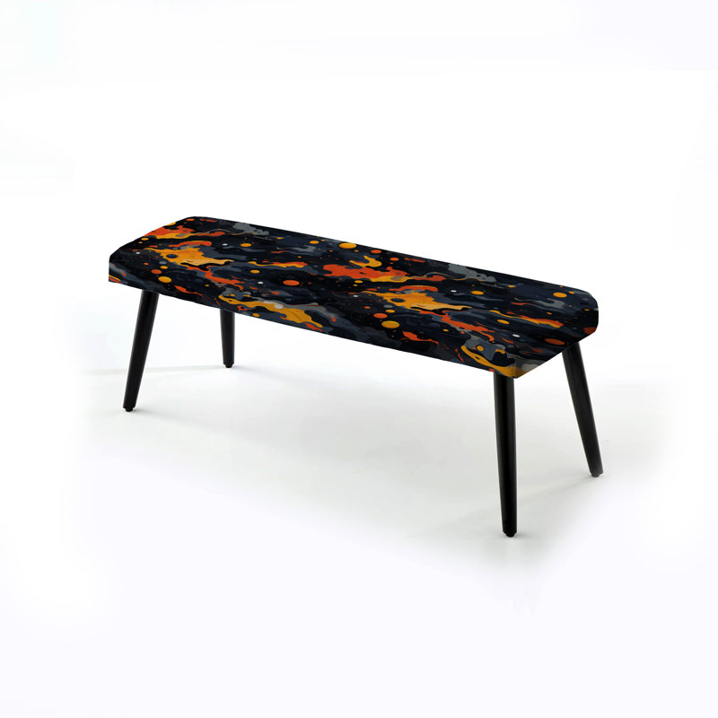 Banc rembourré noir Seichi Cosmic Camo Odysseus - Abstrait