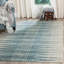 Tapis ivoire et turquoise de style Sud-Ouest Allard-22736458