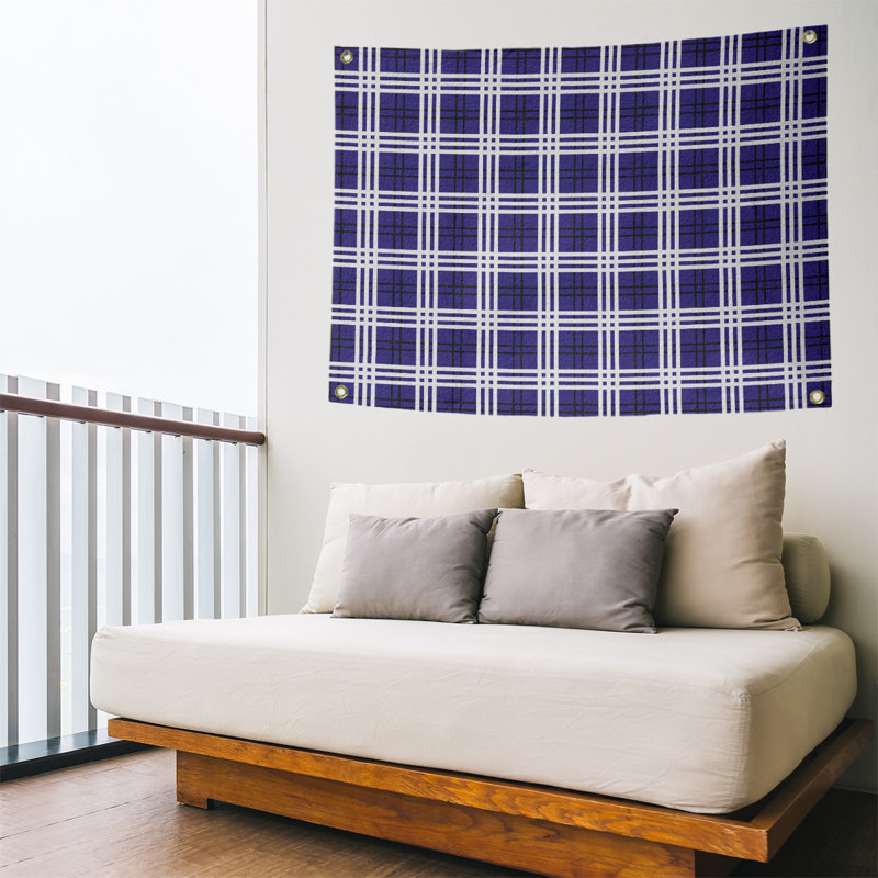 Tapisserie polyester Baltimore Luxury, Mauve / noir / blanc, H 59 po x l 80 po