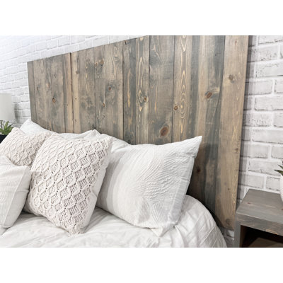 Ashleah Solid Wood Panel Headboard Wall Leaner Style