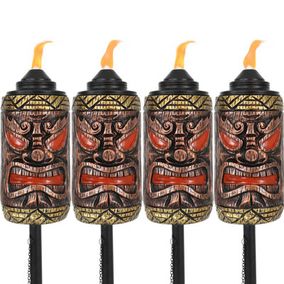 Clairville 66'' Metal Citronella Garden Torch