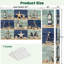 Paravent pliant à 6 panneaux, séparation de pièce, collage nautique royal, étoiles de mer, voiliers, phare, coquillages, en toile, cloison de protection autoportante, séparation d'intimité pour salle de bain-134501073-134501074