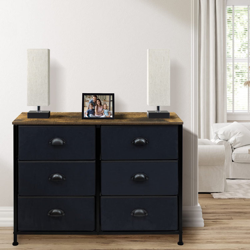Commode 6 tiroirs l 11,75 po
