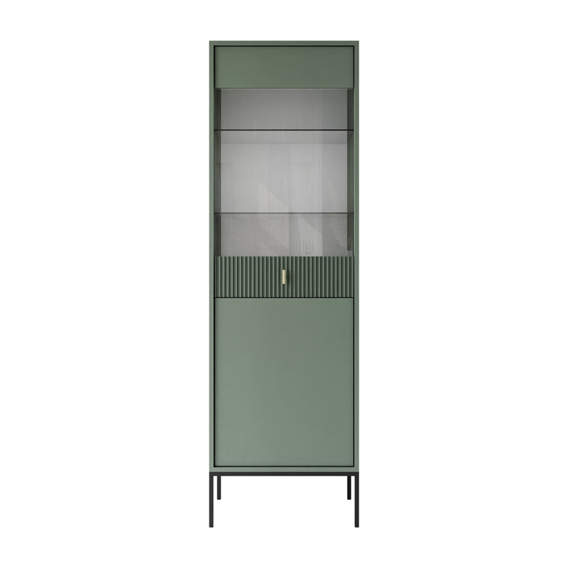 54cm Sideboard, Black/Smoke Green