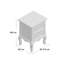 Archer Lane 34.5cm W Solid + Manufactured Wood Bedside Table