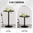 3 Piece Height-Adjustable Pub Table And  Bar Stool Dining Set-873854464