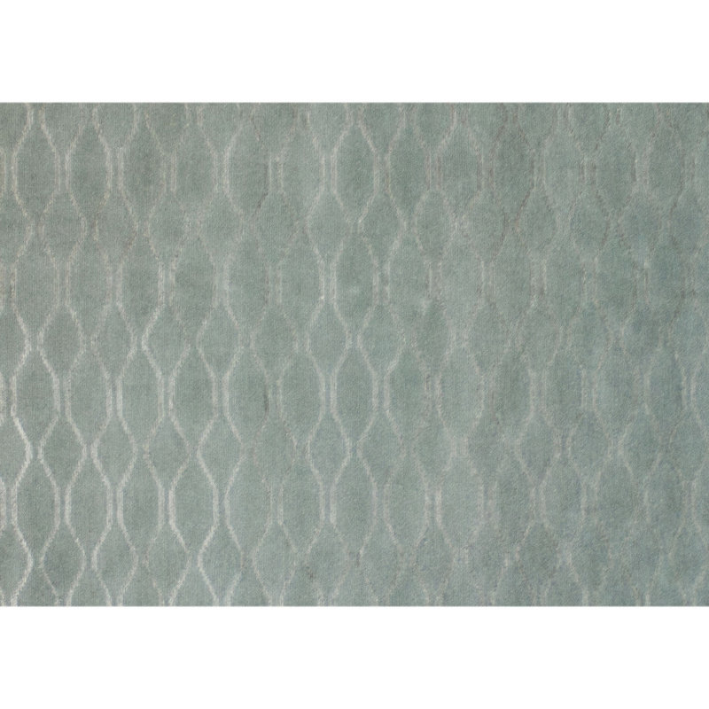 Hand Knotted Area Rug in Glass, Rectangle 8' x 10'
