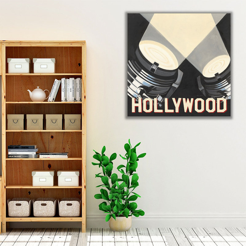 Hollywood - reproduction d'art sur toile, H 12 po x l 12 po