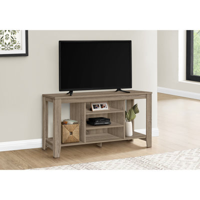Tv Stand, Console, Media Entertainment Center, Storage Shelves, Living Room, Bedroom, Laminate, Contemporary, Modern by Lark Manor