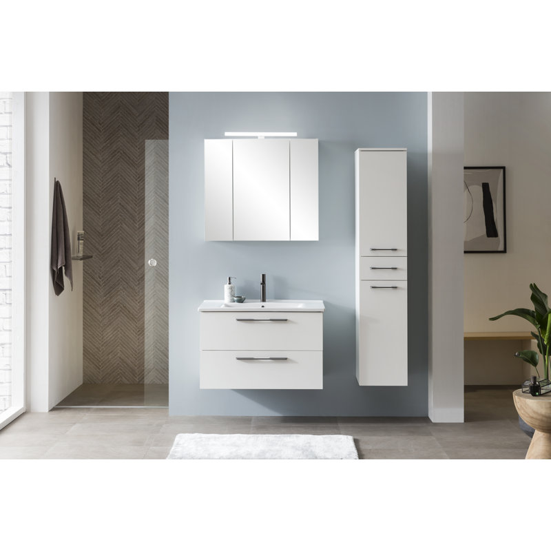Maxim 85mm Single Bathroom Vanity with Undermount Ceramic Basin