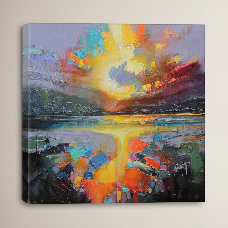 "loch light i" par scott naismith, reproduction d’art sur toile tendue, H 18 po x l 18 po x P 1,5 po