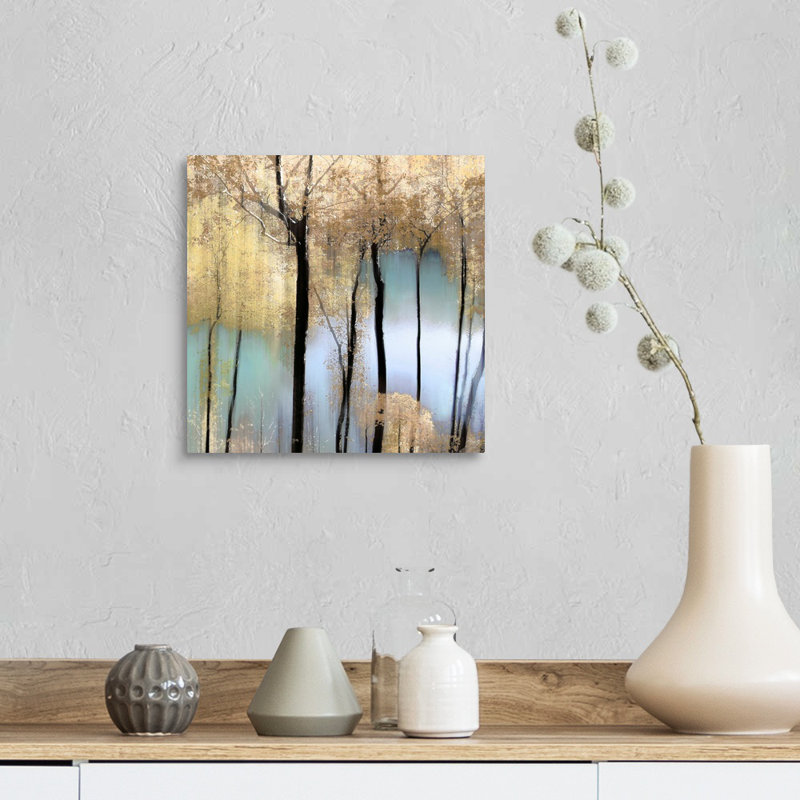 «Pastel Pond» par Alex Hanson - reproduction d'art sur toile, Toile tendue, H 12 po x l 12 po x P 1,25 po