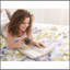 Ensemble d'édredon avec draps jaune simple TG