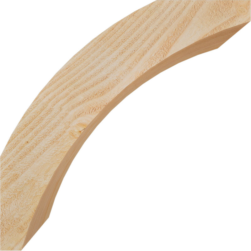 Genouillère Thorton, Sapin Douglas de 6 po (sciage brut), 18 po X P 18 po H
