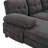 U-Shaped Sectional Sofa 103.5" Chenille Fabric Couch With Dual Chaise Lounges, Storage Pockets And Armrest Pillows For Living Room-1516937228