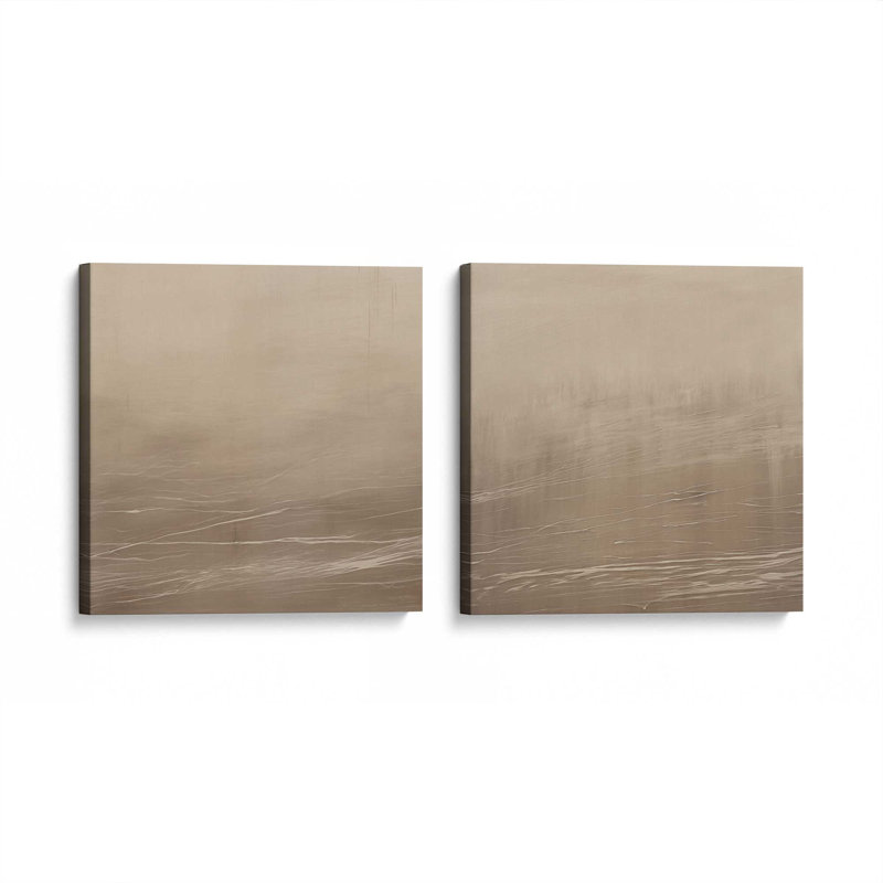 Silken Sandrifts, ensemble de 2, reproduction sur toile dans un cadre, Toile tendue, H 12 po x l 12 po x P 1,25 po