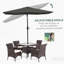 Parasol d'extérieur polyvalent pour la protection et la détente toutes saisons