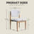 Modern Upholstered Dining Chair with Solid Wood Legs Side Chair for Kitchen Dining Room Living Room-681277436-681277315