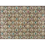 Antique Wool Ivory Beige Cream White Hooked - Loop Pile Rug