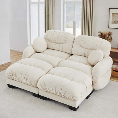 Canapé modulaire ergonomique en chenille