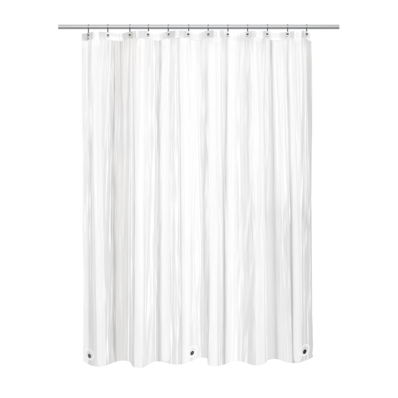Doublure de rideau de douche en vinyle Jamarl, H 96 po x l 72 po, Transparent givré