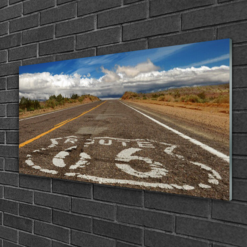 Road - No Frame Print on Glass