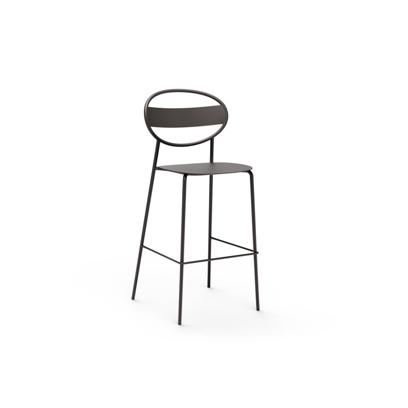Tabouret de bar 25 po Sole, Noir