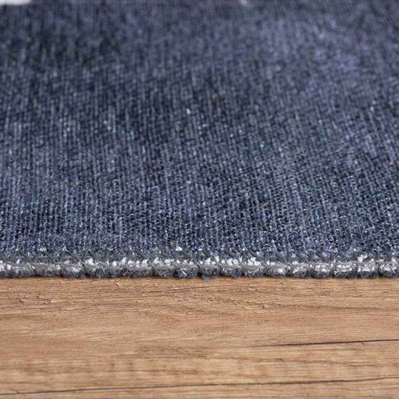 Luxurious Machine Washable Area Rug, 4.9 x 7.5 Feet, 100% Polyester, 1850 g/m², Pile Height: 0.2 inches | Eco-Friendly Recycled Poly Cotton Backing | Perfect for Living Room & Bedroom, Soft and Durable Design