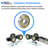 Bypass Sliding Door Hardware with soft close and finger pulls, Track Length-88952573-88952572