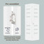 Petite porte pliante en bois manufacturé en verre massif givré de 79 po de hauteur 79 po avec quincaillerie d'installation pour une hauteur d'ouverture de porte de 80 po-120151411