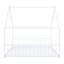 Lit double pleine grandeur en métal, blanc-448548111