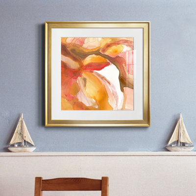 Sunset Marble III - reproduction encadrée de qualité supérieure - prête à être accrochée