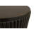Annakiya Round End Table In Dark Brown Finish On Mango Wood