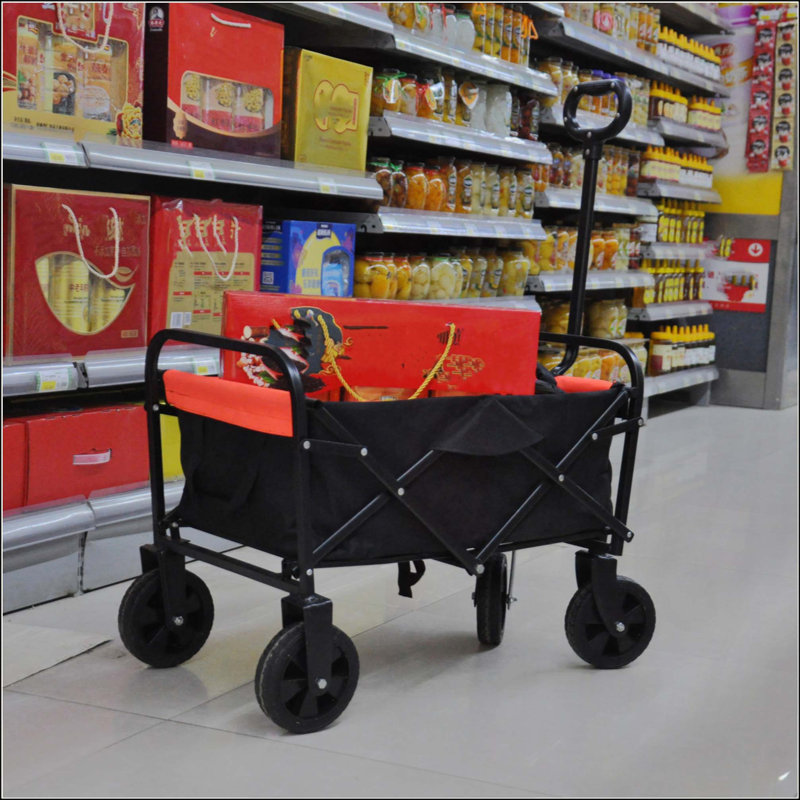 Mini chariot de plage pliable, Rouge