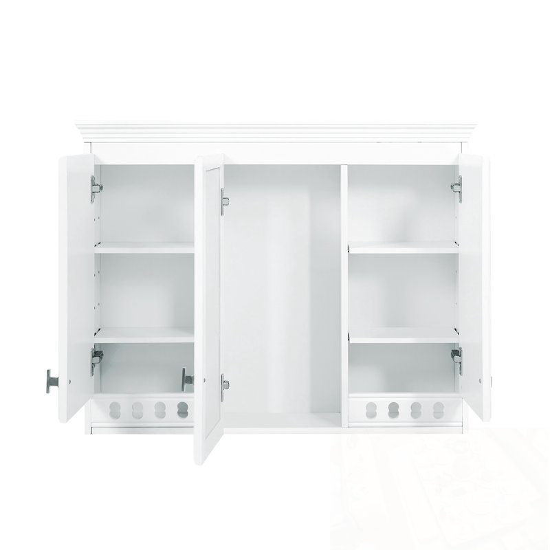 Armoire murale avec tablettes réglables, Blanc