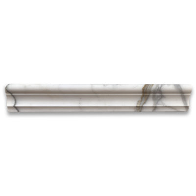 Calacatta 12" x 2" Marble Mosaic Tile