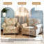 Fauteuil rembourré en mélange de coton-329001098